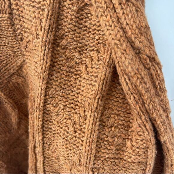 MM Couture Miss Me short sleeve sweater cable knit cardigan  wool large EUC - Picture 4 of 16